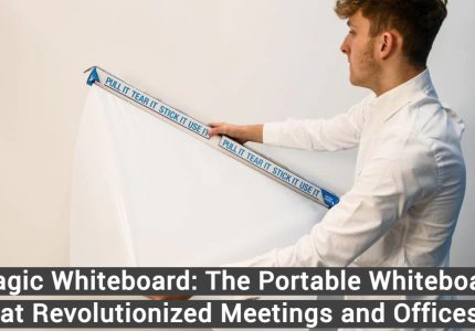 Magic Whiteboard- The Portable Whiteboard That Revolutionized Meetings and Offices